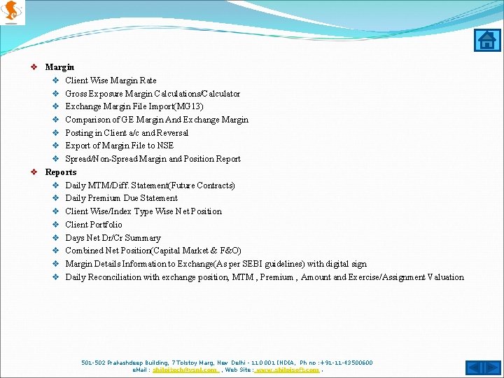 v Margin v Client Wise Margin Rate v Gross Exposure Margin Calculations/Calculator v Exchange