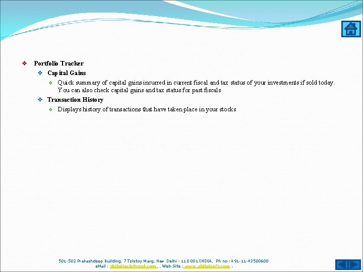 v Portfolio Tracker v Capital Gains v Quick summary of capital gains incurred in