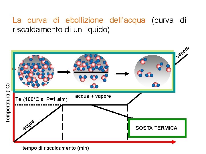 La curva di ebollizione dell’acqua (curva di riscaldamento di un liquido) e r po La curva di ebollizione dell’acqua (curva di riscaldamento di un liquido) e r po