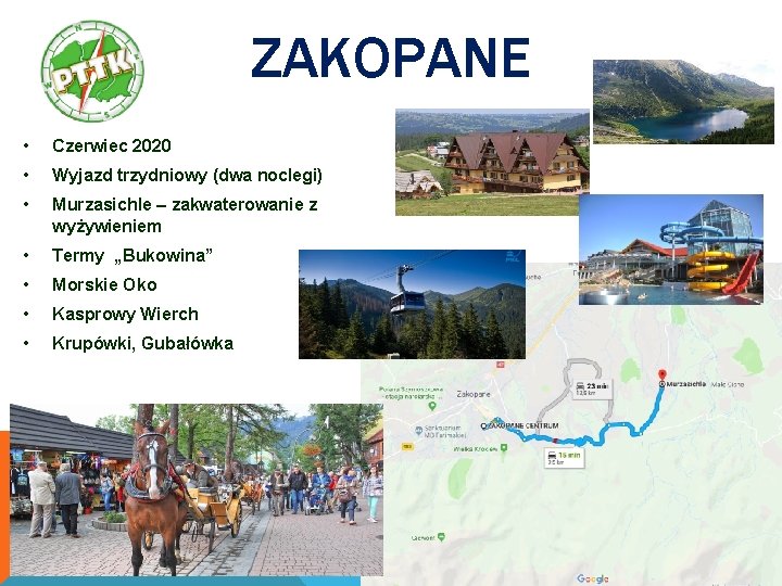 ZAKOPANE • Czerwiec 2020 • Wyjazd trzydniowy (dwa noclegi) • Murzasichle – zakwaterowanie z