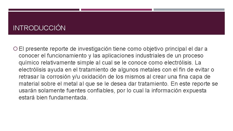 INTRODUCCIÓN El presente reporte de investigación tiene como objetivo principal el dar a conocer