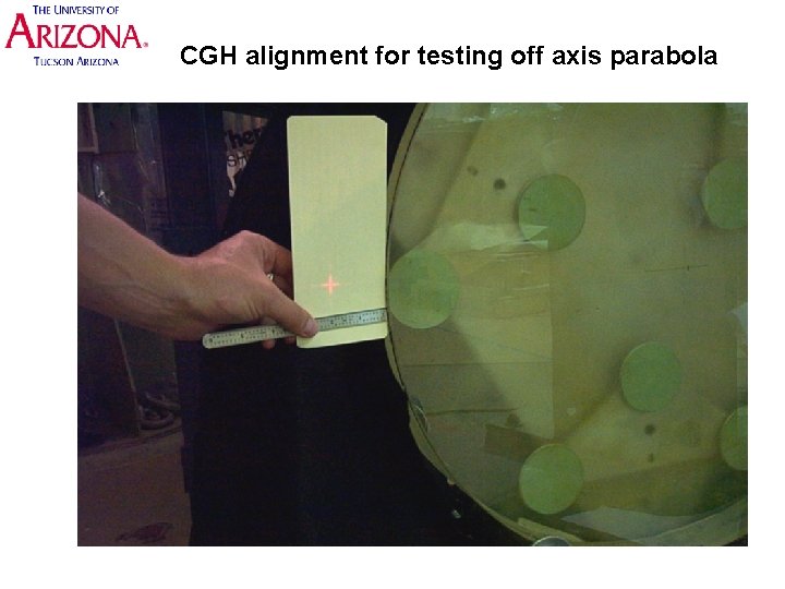 CGH alignment for testing off axis parabola 