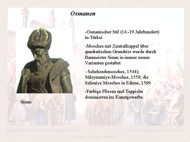 Osmanen -Osmanischer Stil (14. -19. Jahrhundert) in Türkei -Moschee mit Zentralkuppel über quadratischen Grundriss Osmanen -Osmanischer Stil (14. -19. Jahrhundert) in Türkei -Moschee mit Zentralkuppel über quadratischen Grundriss