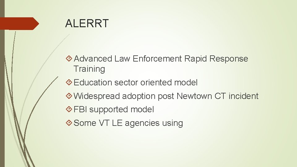 ALERRT Advanced Law Enforcement Rapid Response Training Education sector oriented model Widespread adoption post
