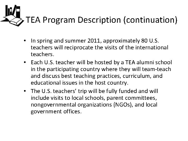 Teaching Excellence and Achievement Program TEA Program of