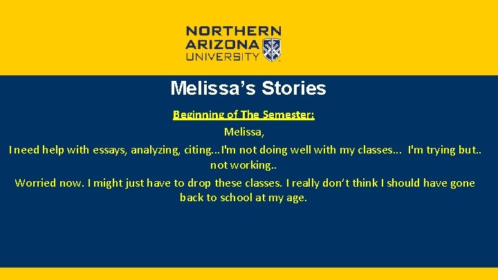 Melissa’s Stories Beginning of The Semester: Melissa, I need help with essays, analyzing, citing.