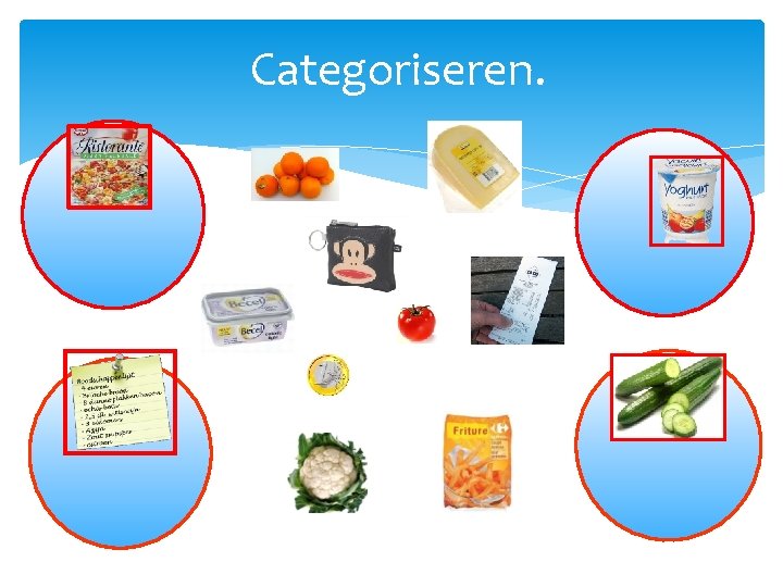 Categoriseren. 