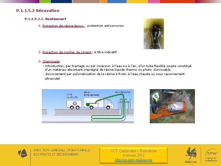 P. 1. 1. 5. 2 Rénovation P. 1. 1. 5. 2. 1. Revêtement 1.
