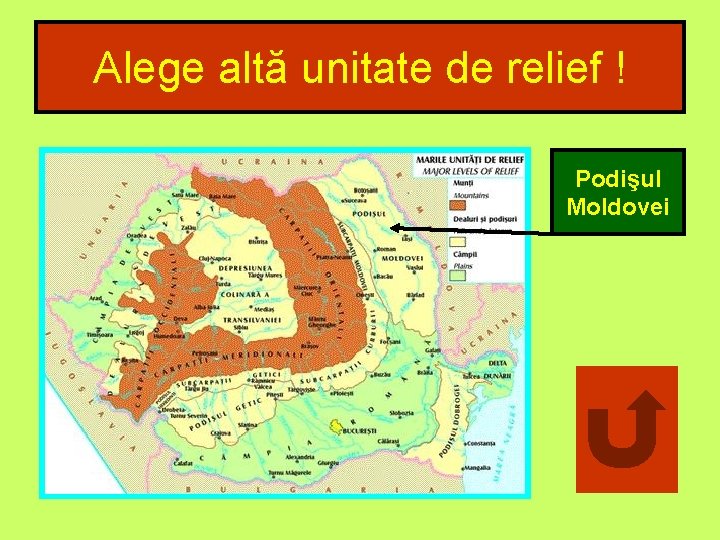 Alege altă unitate de relief ! Podişul Moldovei 