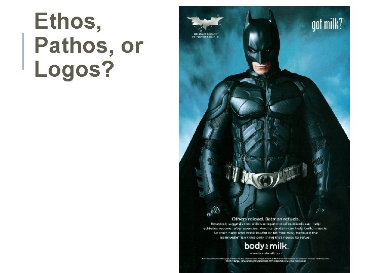 Ethos, Pathos, or Logos? 