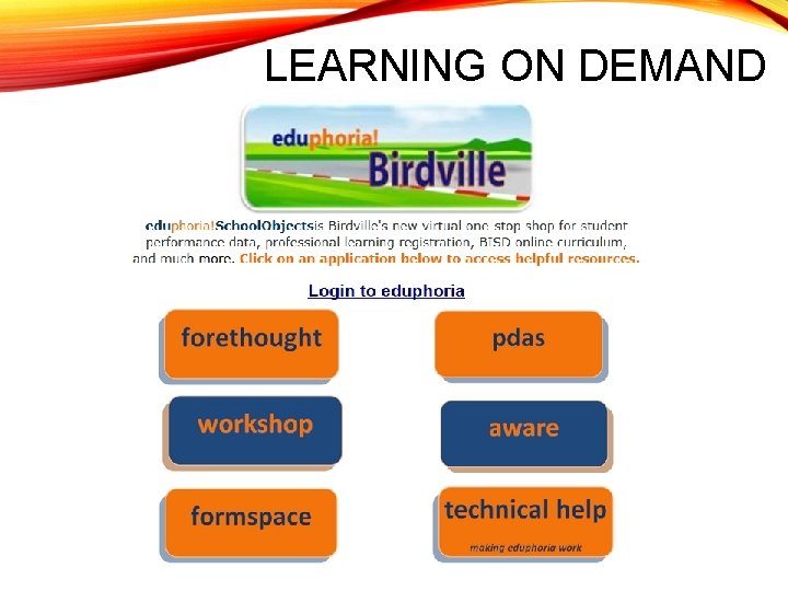 LEARNING ON DEMAND 