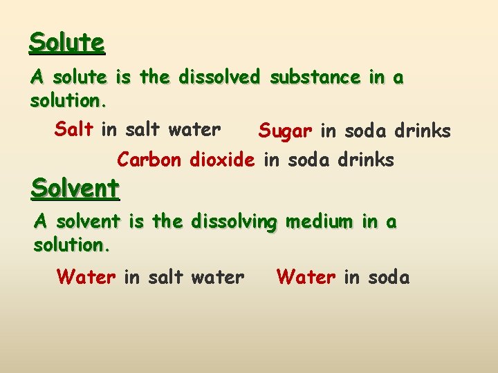 Solute A solute is the dissolved substance in a solution. Salt in salt water