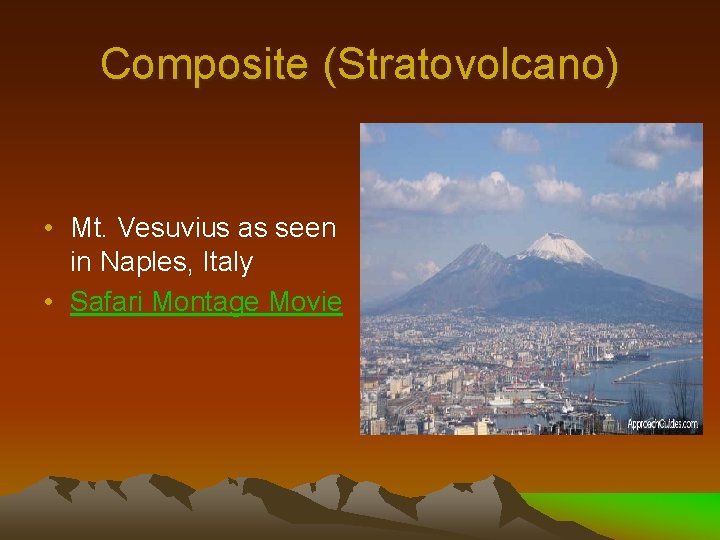 Composite (Stratovolcano) • Mt. Vesuvius as seen in Naples, Italy • Safari Montage Movie