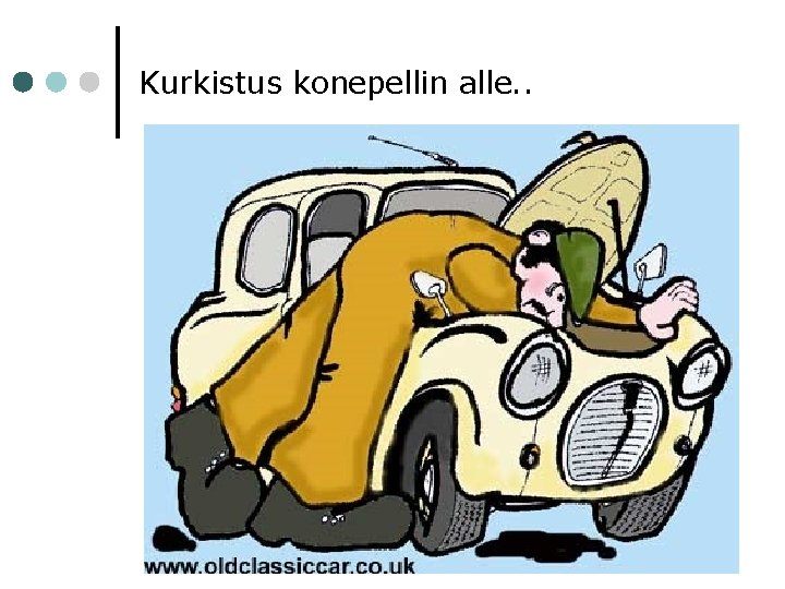 Kurkistus konepellin alle. . 