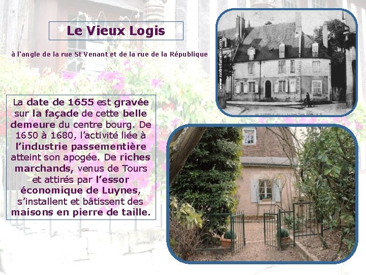 Le Vieux Logis à l'angle de la rue St Venant et de la rue