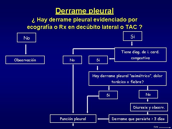 Derrame pleural ¿ Hay derrame pleural evidenciado por ecografía o Rx en decúbito lateral Derrame pleural ¿ Hay derrame pleural evidenciado por ecografía o Rx en decúbito lateral