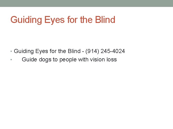 Guiding Eyes for the Blind • Guiding Eyes for the Blind - (914) 245