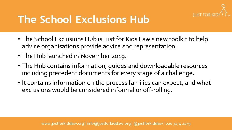 The School Exclusions Hub • The School Exclusions Hub is Just for Kids Law’s
