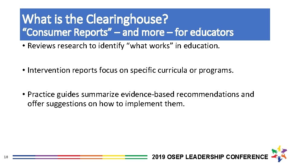 What is the Clearinghouse? “Consumer Reports” – and more – for educators • Reviews