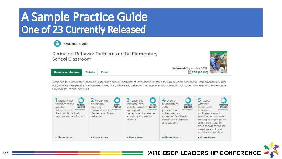 A Sample Practice Guide One of 23 Currently Released 22 2019 OSEP LEADERSHIP CONFERENCE