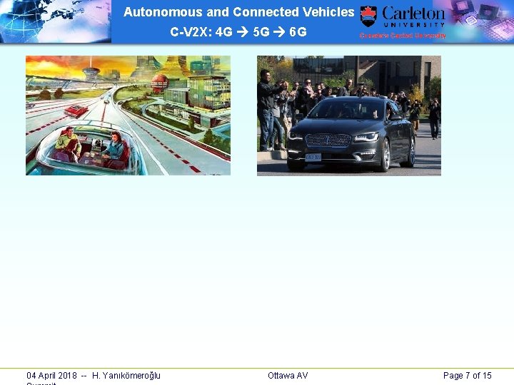 Autonomous and Connected Vehicles C-V 2 X: 4 G 5 G 6 G 04