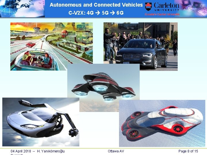 Autonomous and Connected Vehicles C-V 2 X: 4 G 5 G 6 G 04