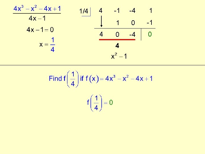 1/4 4 -1 -4 1 4 1 0 -4 0 4 1/4 4 -1 -4 1 4 1 0 -4 0 4