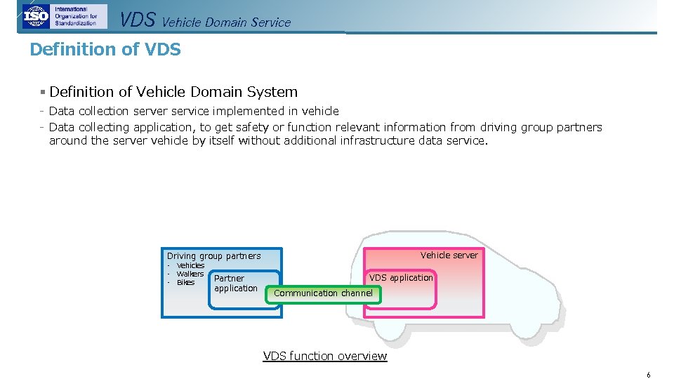 VDS Vehicle Domain Service Definition of VDS § Definition of Vehicle Domain System -