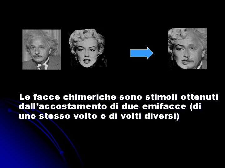 Le facce chimeriche sono stimoli ottenuti dall’accostamento di due emifacce (di uno stesso volto