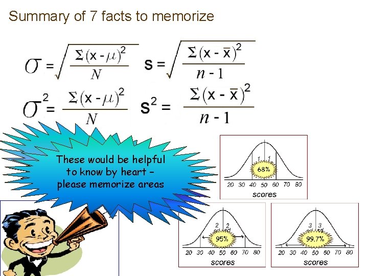 Summary of 7 facts to memorize These would be helpful to know by heart