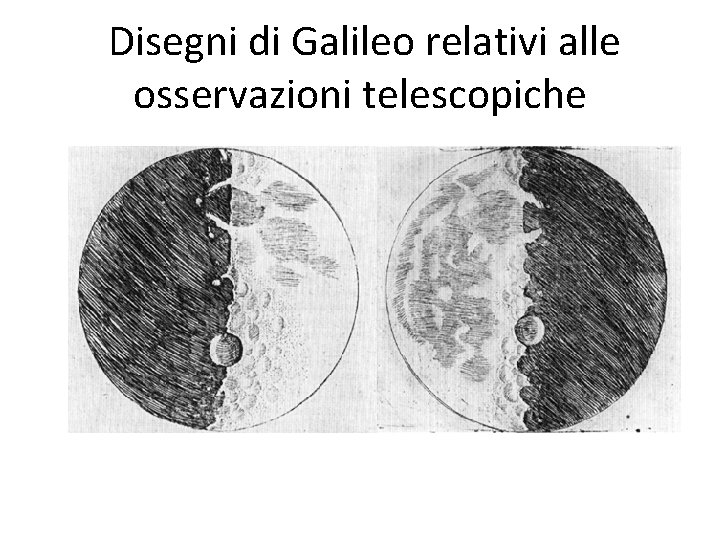 Disegni di Galileo relativi alle osservazioni telescopiche 