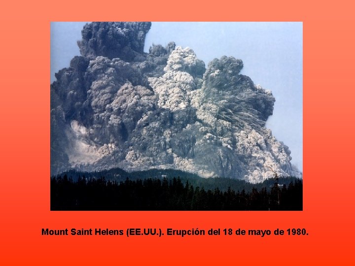 Mount Saint Helens (EE. UU. ). Erupción del 18 de mayo de 1980. 