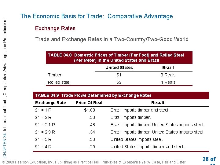 CHAPTER 34 International Trade, Comparative Advantage, and Protectionism The Economic Basis for Trade: Comparative