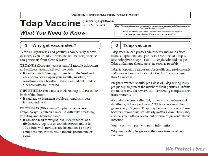 Requirements for School and Childcare Attendance Presentation