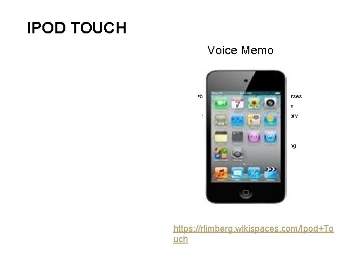 IPOD TOUCH Voice Memo • busuu. com - Interactive language courses • Learning English IPOD TOUCH Voice Memo • busuu. com - Interactive language courses • Learning English