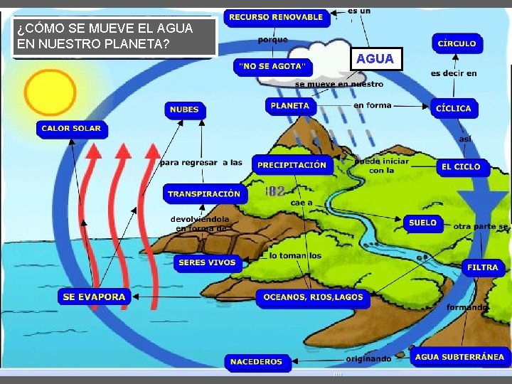 ¿CÓMO SE MUEVE EL AGUA EN NUESTRO PLANETA? AGUA 