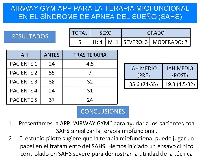 AIRWAY GYM APP PARA LA TERAPIA MIOFUNCIONAL EN EL SÍNDROME DE APNEA DEL SUEÑO AIRWAY GYM APP PARA LA TERAPIA MIOFUNCIONAL EN EL SÍNDROME DE APNEA DEL SUEÑO