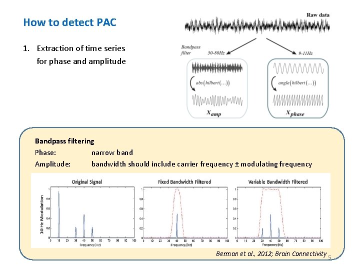 PAC: How to detect it How to detect PAC 1. Extraction of time series