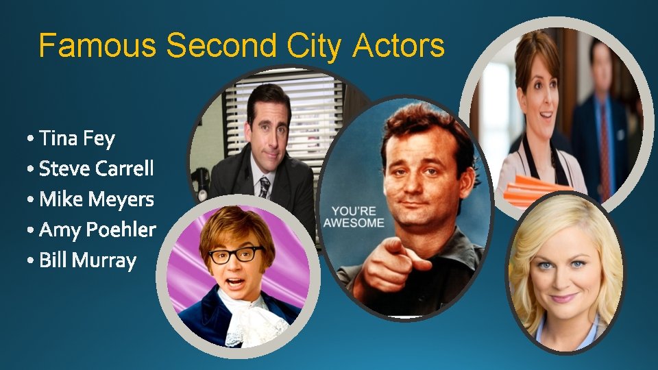 Famous Second City Actors 