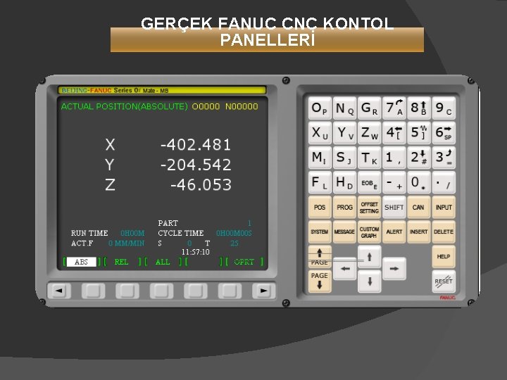 GERÇEK FANUC CNC KONTOL PANELLERİ 