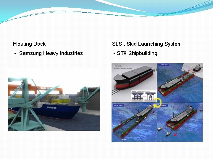 Floating Dock SLS : Skid Launching System - Samsung Heavy Industries - STX Shipbuilding