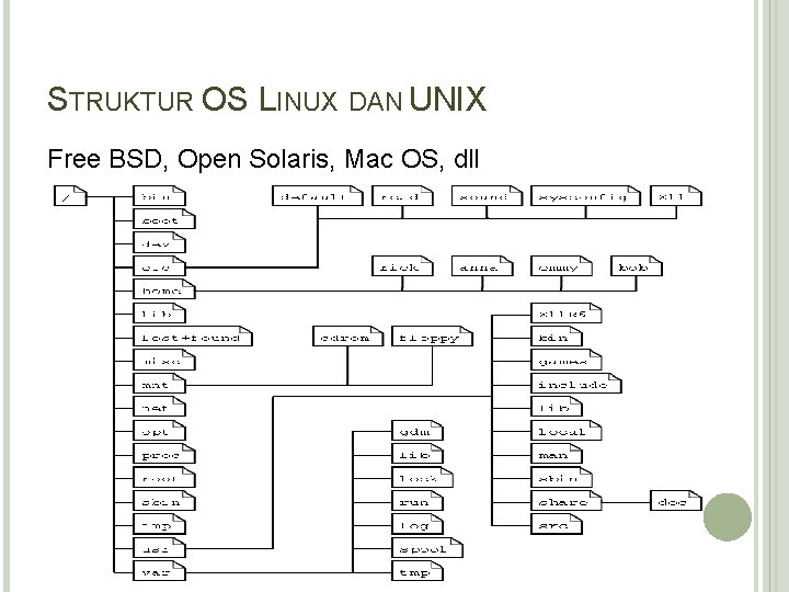 STRUKTUR OS LINUX DAN UNIX Free BSD, Open Solaris, Mac OS, dll 