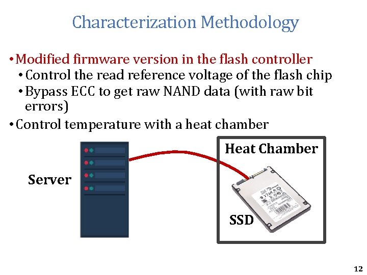Characterization Methodology • Modified firmware version in the flash controller • Control the read Characterization Methodology • Modified firmware version in the flash controller • Control the read