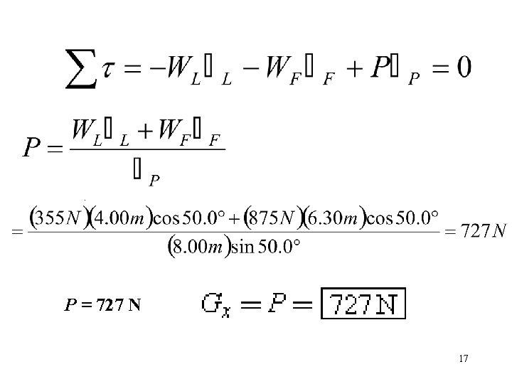 P = 727 N 17 P = 727 N 17
