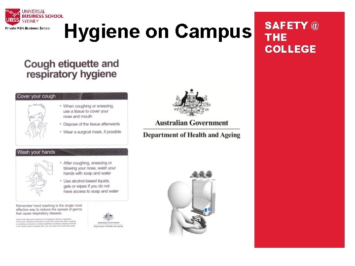 Hygiene on Campus SAFETY @ THE COLLEGE 