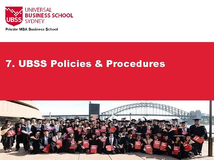 7. UBSS Policies & Procedures 