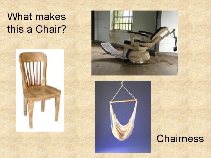What makes this a Chair? Chairness 
