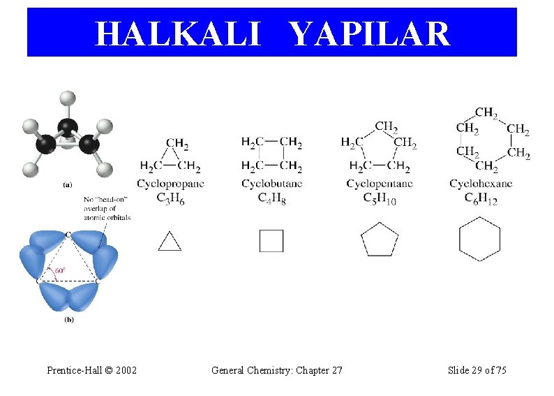 HALKALI YAPILAR Prentice-Hall © 2002 General Chemistry: Chapter 27 Slide 29 of 75 