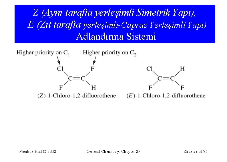 Z (Aynı tarafta yerleşimli Simetrik Yapı), E (Zıt tarafta yerleşimli-Çapraz Yerleşimli Yapı) Adlandırma Sistemi