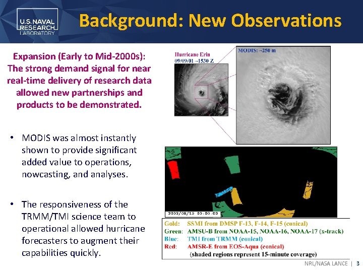 Background: New Observations Expansion (Early to Mid-2000 s): The strong demand signal for near Background: New Observations Expansion (Early to Mid-2000 s): The strong demand signal for near